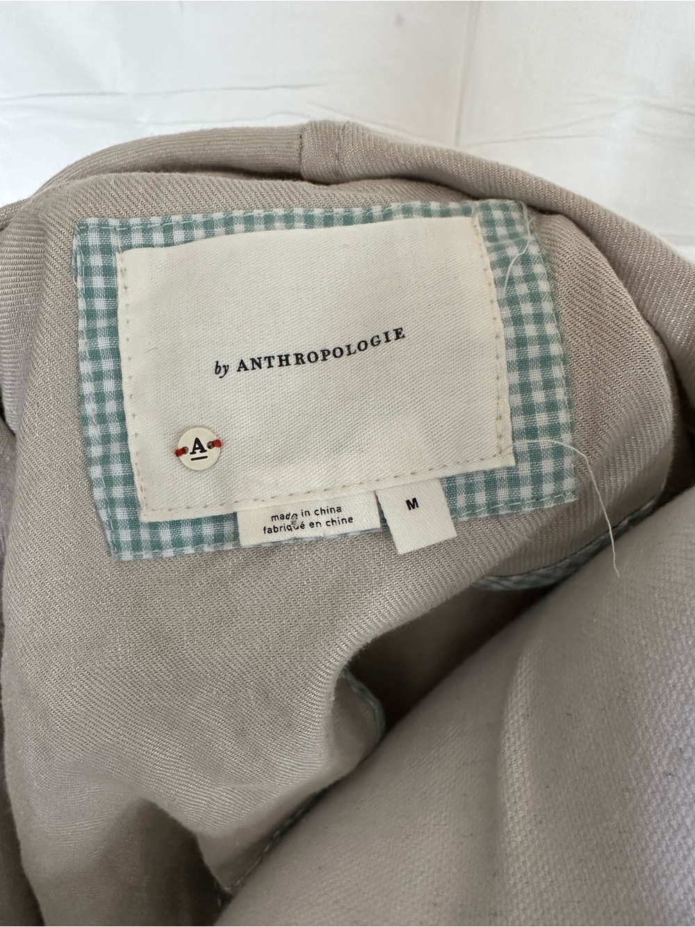 Anthropologie Draped Open-Front Blazer in Light Beige - Picture 5 of 7